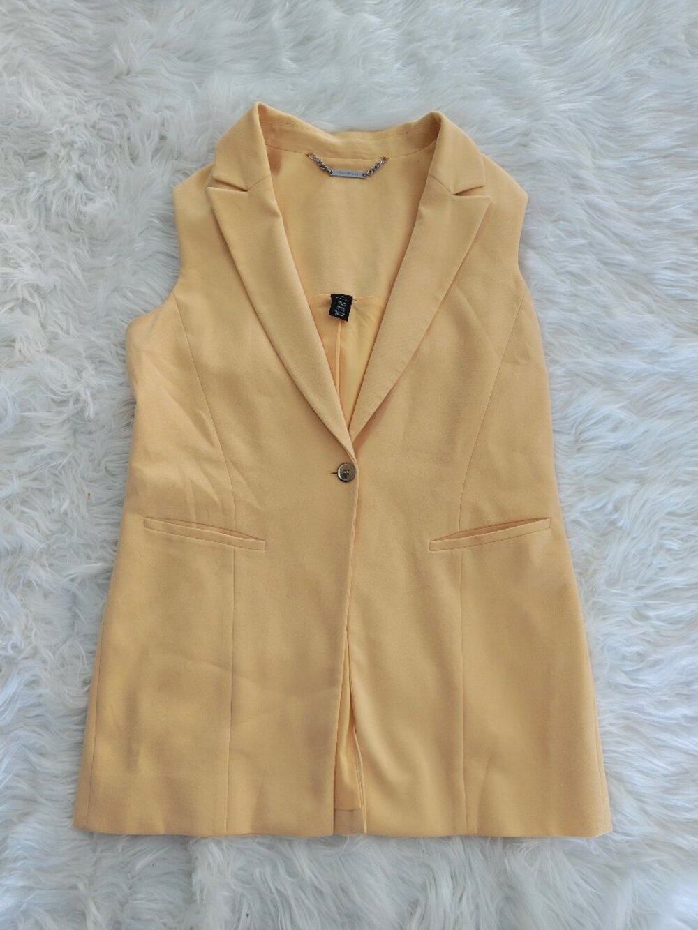 WHBM Yellow Vest, Size 4